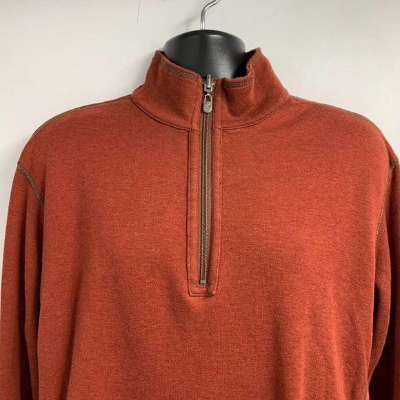Tommy Bahama‎ Men's Reversible Half Zip Cotton Long Sleeve Sweatshirt Size L - Picture 9 of 15